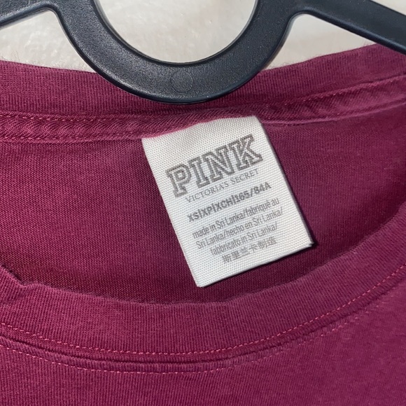🐚Maroon PINK Victoria Secret long sleeved top! - Picture 3 of 7